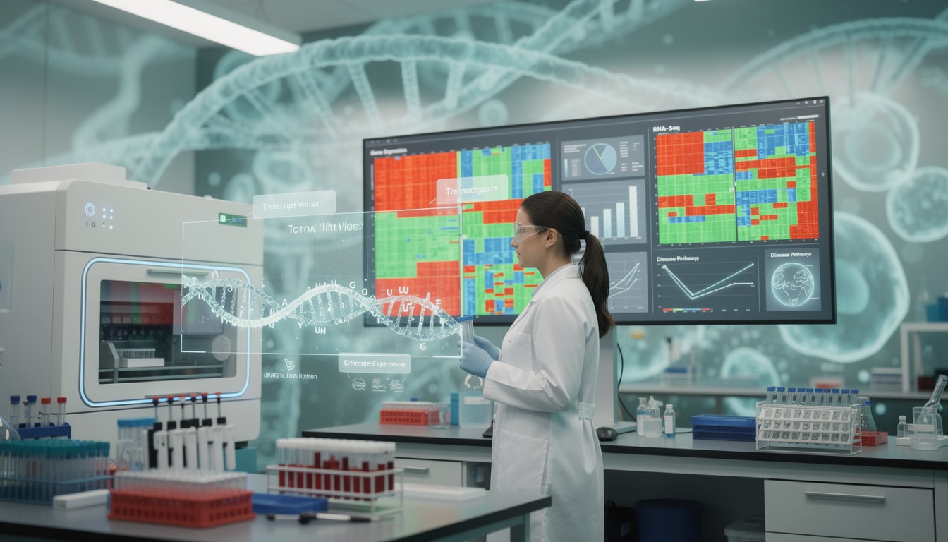 découvrez comment la transcriptomique permet d'analyser l'expression des gènes afin de mieux comprendre les mécanismes des maladies et avancer en recherche médicale.